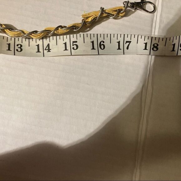 Clutch purse/bag, evening bag, Yellow, with 2 straps,New Without Tags - Picture 7 of 13